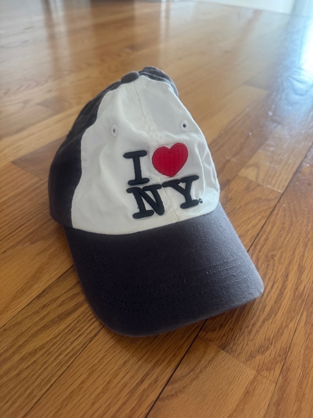 I ♥ NY Two-Tone Baseball Cap - Red, White & Black